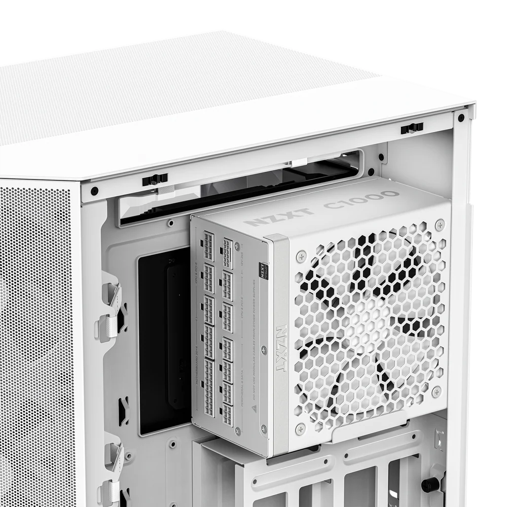 NZXT ATX 3.X 80 Plus Gold Fully Modular Low Noise Power Supply - 1000W / White