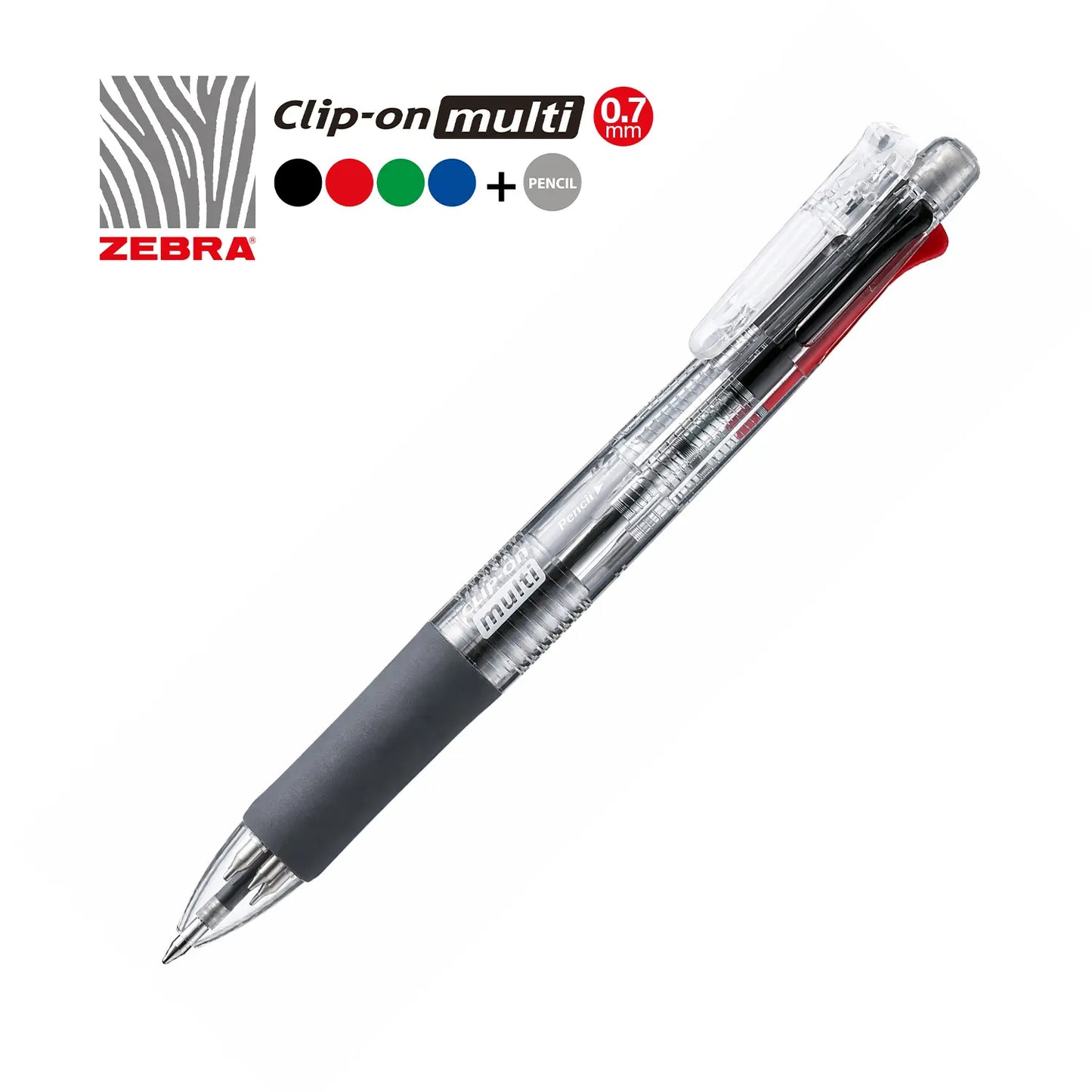 Zebra Transparent 1 Pencil + 4 Colors Pen