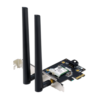 ASUS PCE-BE6500 WiFi 7 PCI-E Adapter With 2 External Antennas
