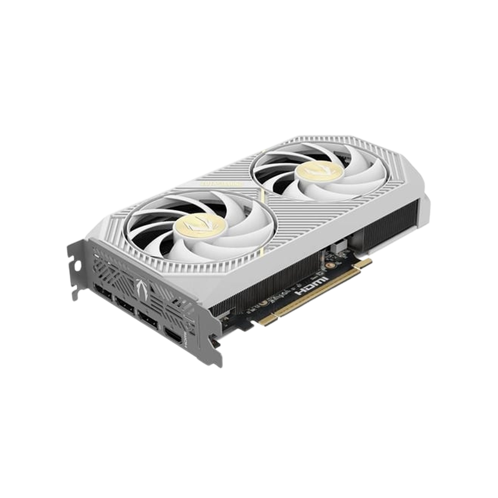 ZOTAC GAMING TWIN EDGE GeForce RTX 5060 Ti OC Graphic Card - 8GB / 28Gbps / 128-bit / HDMI / DisplayPort / White