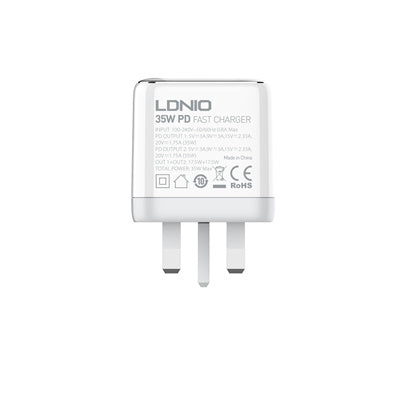 Ldnio 35W Dual USB-C Super Fast Charging