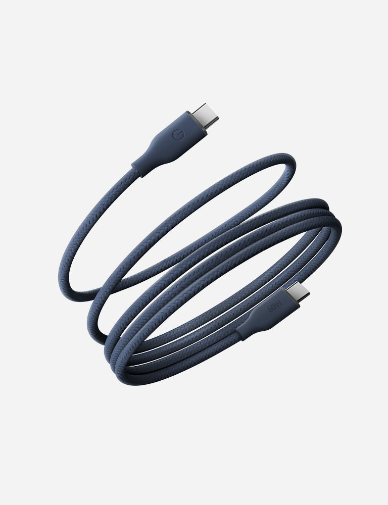 Energea Helix 60 Magnetic Cable - 480 Mbps / 60W / USB-C / 1.5 Meter / Blue