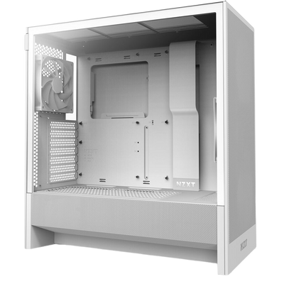 NZXT H5 Flow (2024) Compact Mid-Tower ATX Case - White