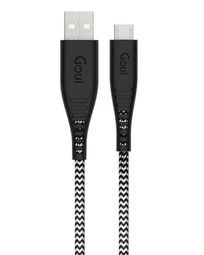 Goui Flex Braided Micro USB Cable - 1.5 Meter / Black/White