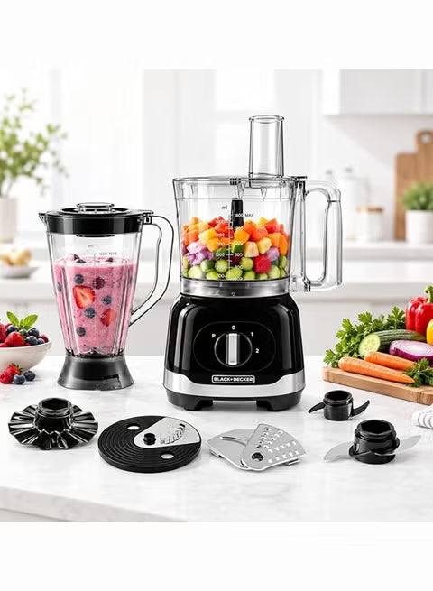 BLACK+DECKER 22 Functions 800W Multifunction Food Processor