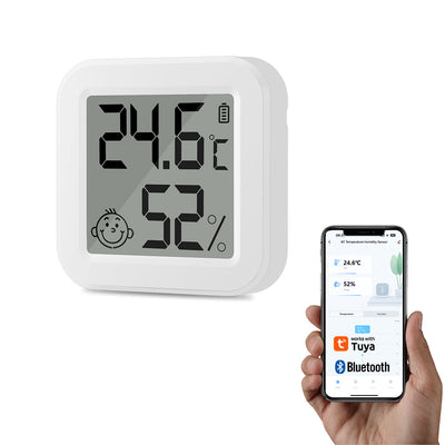 Gopeta WL-THB1 Digital Display Bluetooth Temperature and Humidity Sensor - White