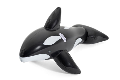 Bestway 2.03m x 1.02m Jumbo Whale Ride-on (Contents: 1 Ride-on, Repair Patch) - Age 3+