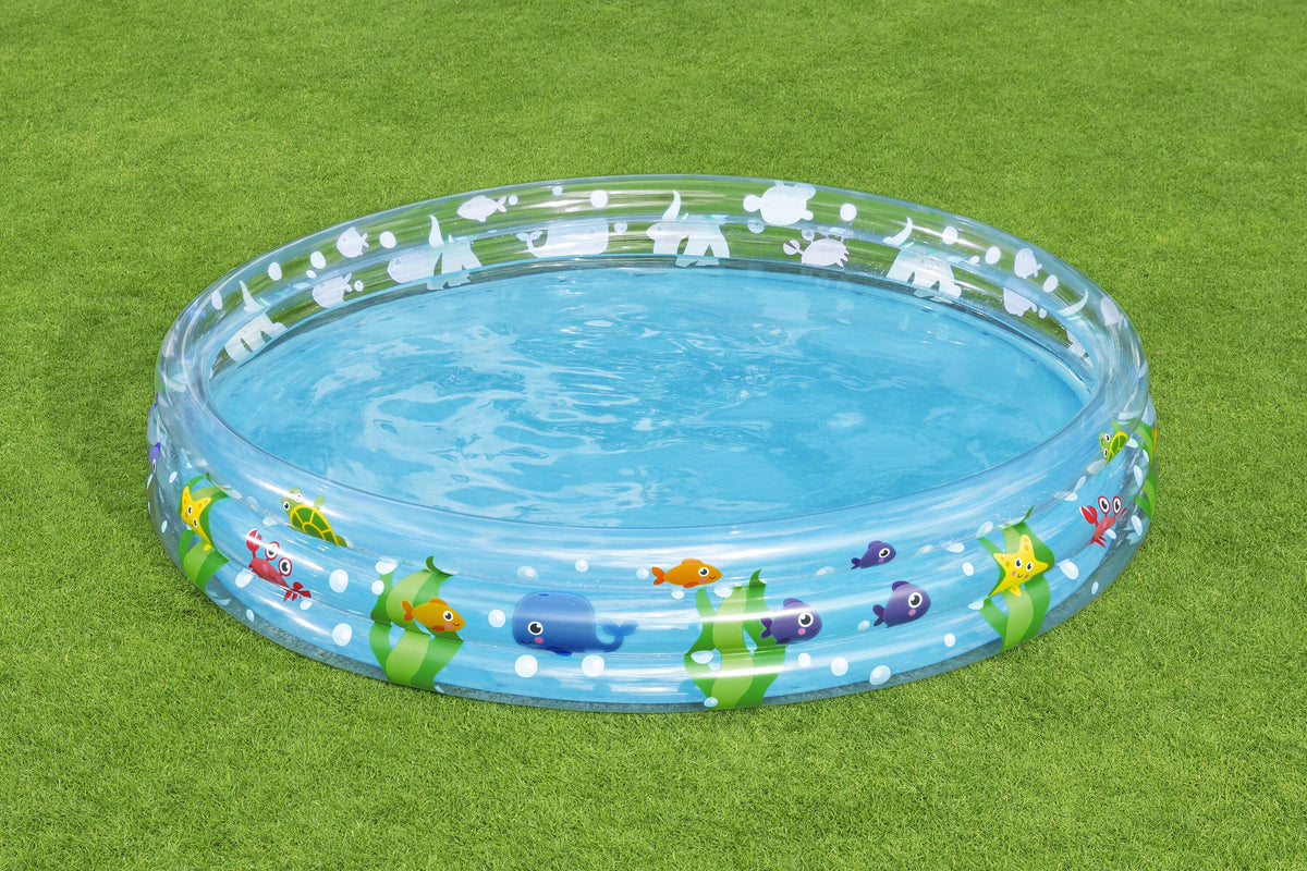 Bestway 1.83M X H33Cm Deep Dive 3-Ring Pool (Contents:One Pool, Repair Patch) Age 2+