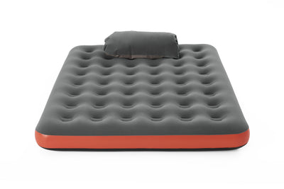 Bestway 2.03m x 1.52m x 22cm roll & relax air mattress queen (contents:air mattress, repair patch, pocket bag)