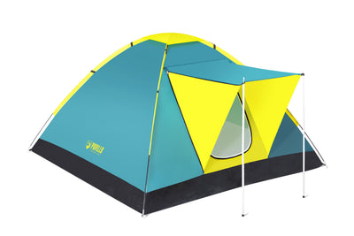 Bestway 2.10m x 2.10m x 1.20m coolground 3 tent (contents:tent, carry bags, ten pegs, one layer, 600mmh20)