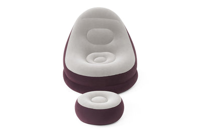 Bestway 1.21m x 1.00m x 86cm comfort cruiser lounger (contents:chair, repair patch, 2 assorted colors)