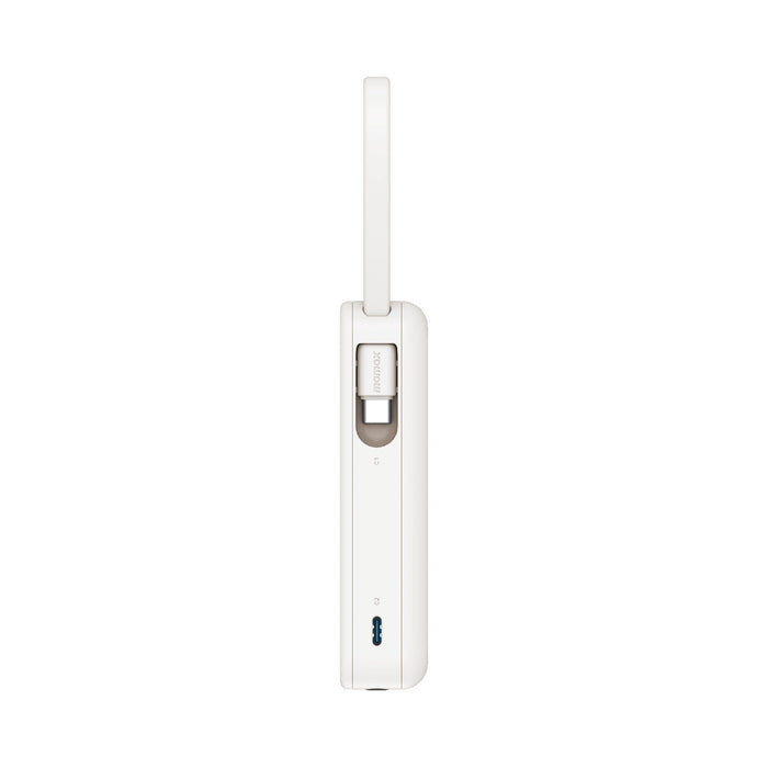 MOMAX 1-Power Vital+ Power Bank With Built-In Cable - 10000mAh / USB-C / Lightning / White