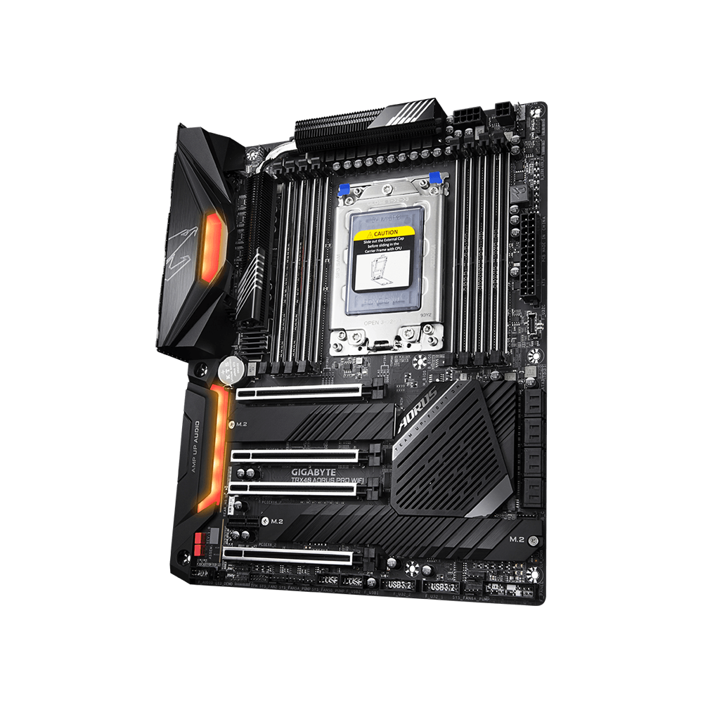 GIGABYTE TRX40 AORUS PRO Motherboard -DDR4 / Wi-Fi / USB - Black