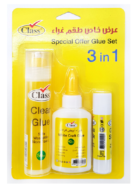 Class Specil Offer Glueset - Gluestick / Liquid Glue / White Glue Card Class