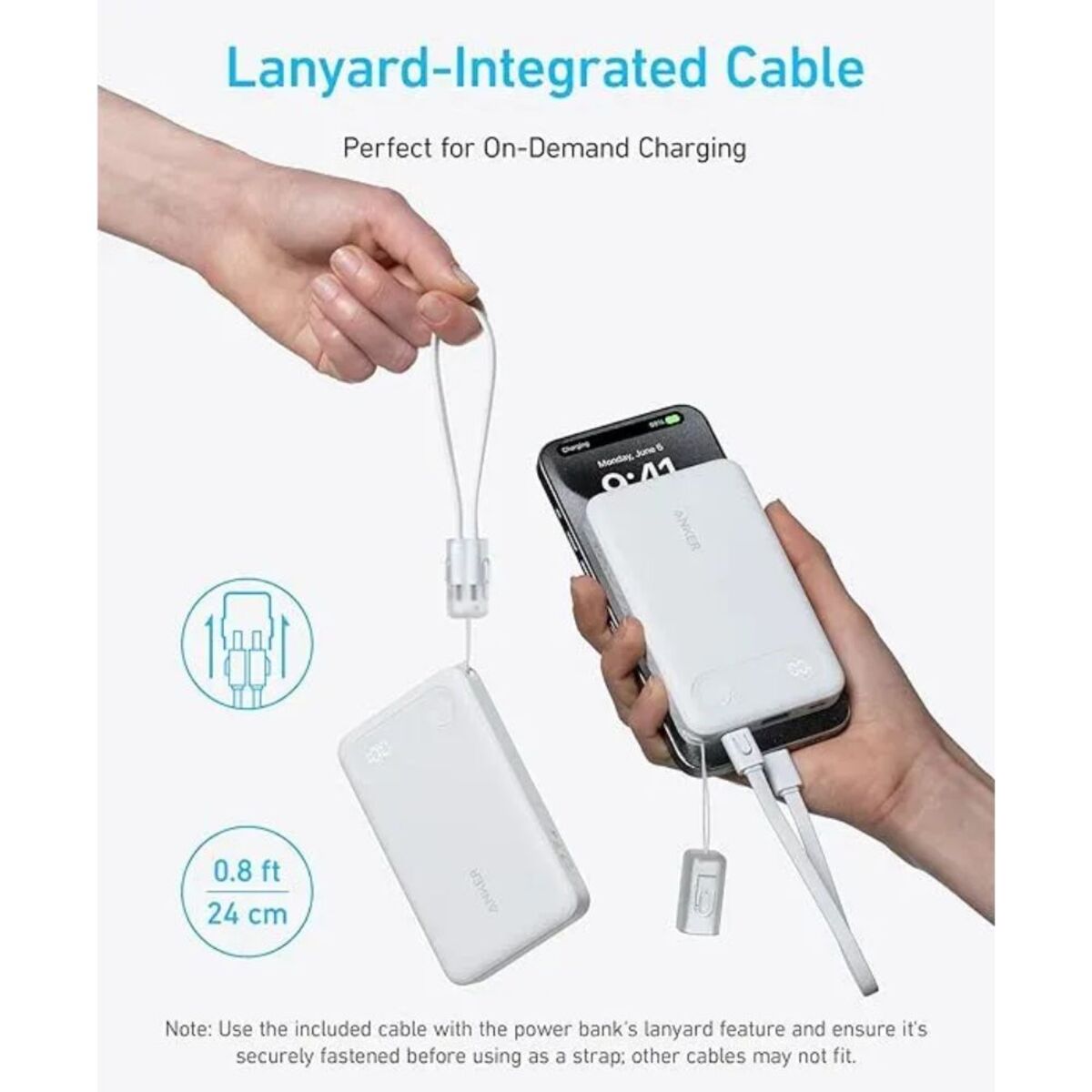 Anker Power Bank - 10000 mAh / 22.5W / White
