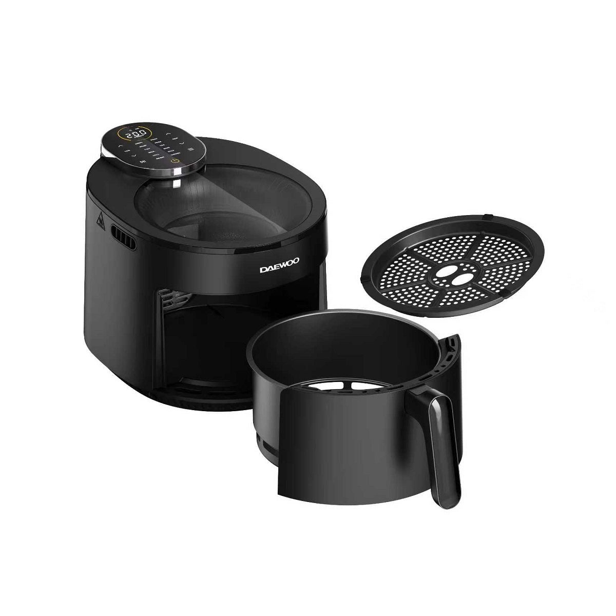 Daewoo Digital Air Fryer 5.0L LED Touch Display, 12 Preset Modes, 1500W – Black - DAF 5515