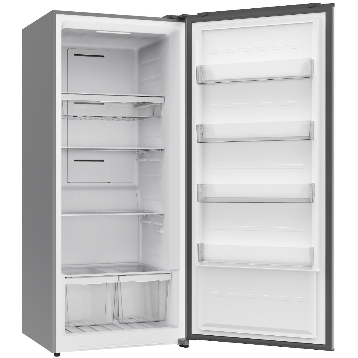 Midea Upright Freezer Refrigerator 595 Liters 21 CFT, Bru Steel - MDRU793FGE46RAE