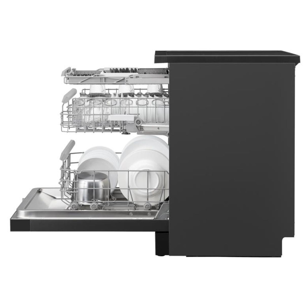 Panasonic 15 Place Dishwasher With 7 Programs And Self-Cleaning Function, Black - NP-FVK16XEKW