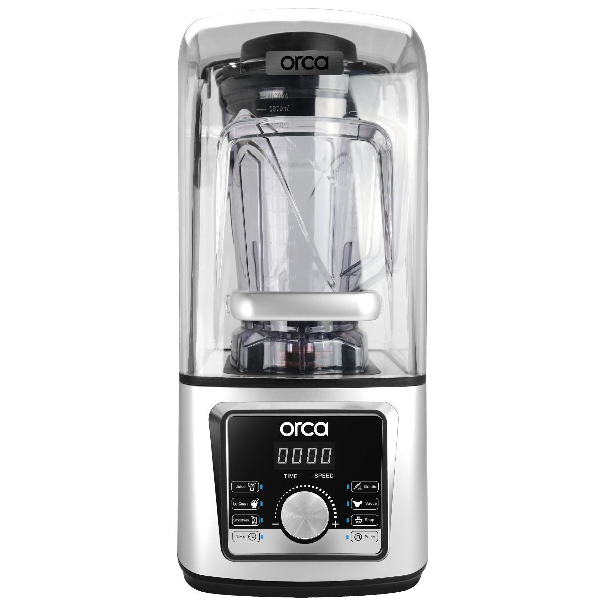 Orca Commercial Blender 4 Liter 1600W 8 Blades Silver/Black