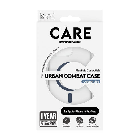 PanzerGlass Urban Combat Flagship MagSafe Case For Apple iPhone 16 Pro Max - Blue