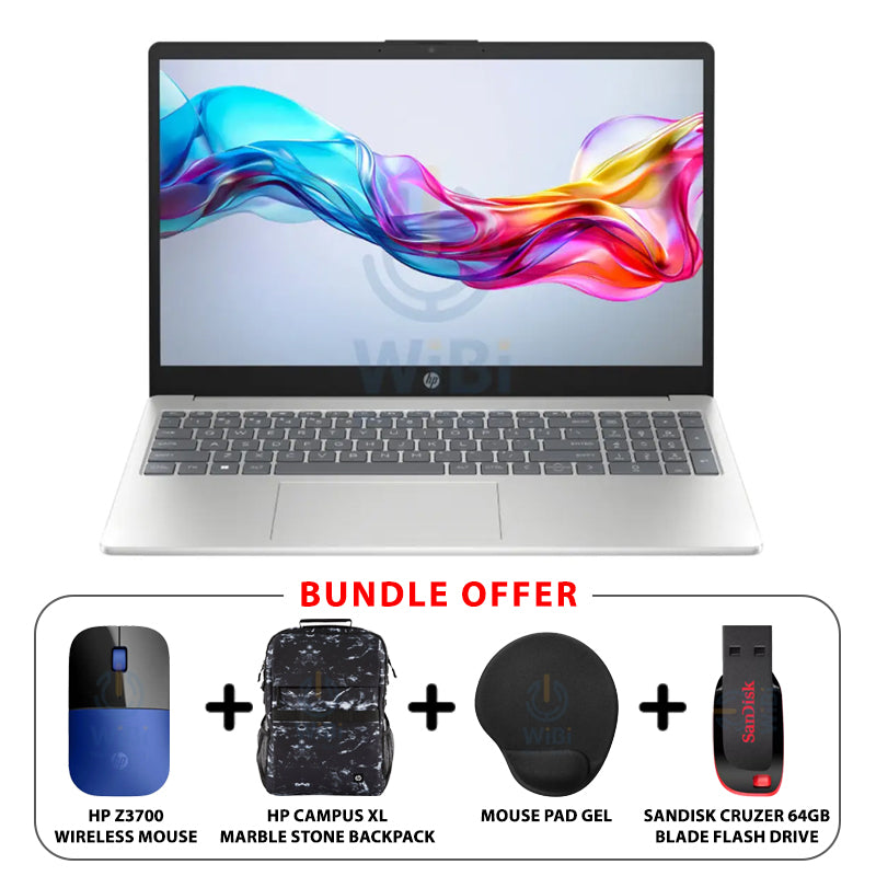 HP 15-FD0146NE - 15.6" FHD / i7 / 16GB / 512GB (NVMe M.2 SSD) / DOS (Without OS) / 1YW / Natural Silver - Laptop