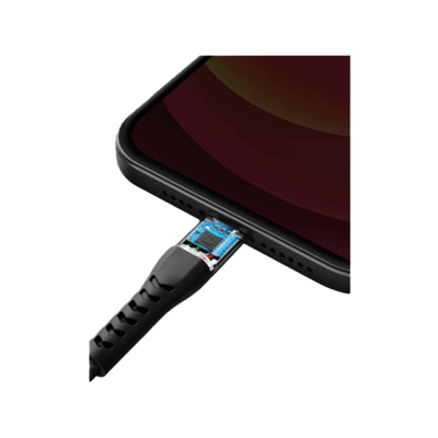 Energea Nyloflex USB-C to Lightning Cable 3M - Black