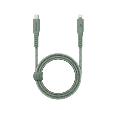Energea Flow 480mbps USB-C to Lightning Cable 1.5M - Green