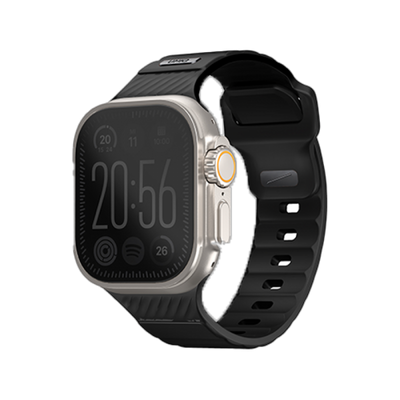 Uniq Stride FKM Strap for Apple Watch 49/45/44mm - Midnight Black