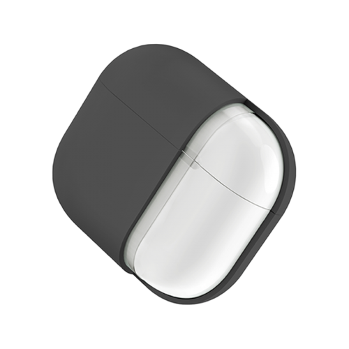 Uniq Lino Hybrid Liquid Silicon Airpods 4Th Gen (2024) Case - Ash (Grey)