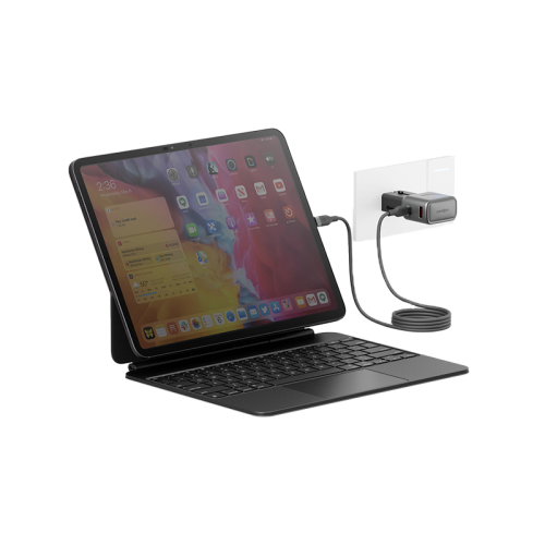 محول Energea TravelGoمنفذ يو اس بي يو اس بي، 35 واط، PD محول أسود رمادي داكن