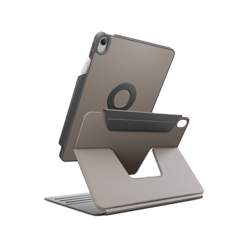 Uniq Rovus Snap Mount Magnetic 360 Rotating Detachable Case for iPad 11" - Flint Grey