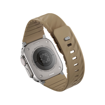 Uniq Fluo Bundle Magnetic Watch Strap With Connector for Apple Watch 40mm to 49mm - Soft Sand