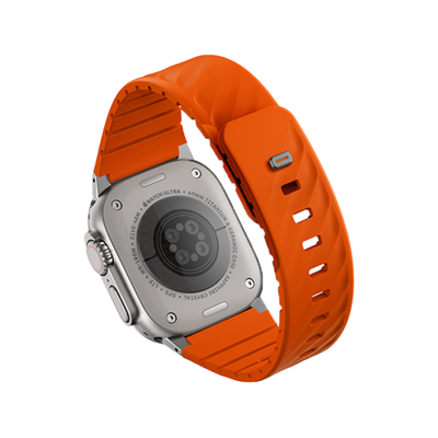 Uniq Fluo Bundle Magnetic Watch Strap With Connector for Apple Watch 40mm to 49mm - Volt Orange