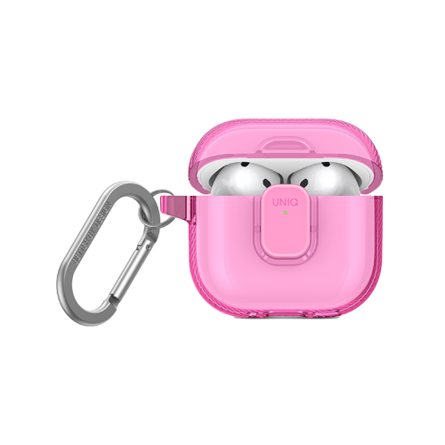 Uniq Glase Pro Lock Case for Airpods 4th Gen - Candy Pink