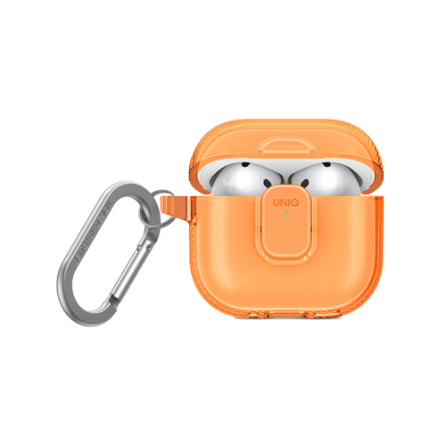 Uniq Glase Pro Lock Case for Airpods 4th Gen - Golden Citrus