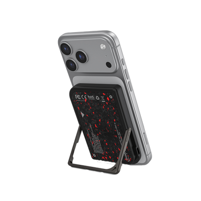 SkinArma Vektor 20W PD 5000mAh Magnetic Power Bank With Smart Kick Stand - Black