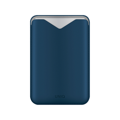Uniq Lyden Evo Wallet Magnetic Snap-on Stand With Card Holder - Steel Blue