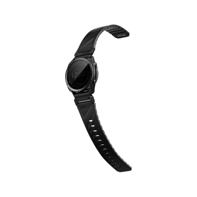 Uniq Fluo Magnetic Smart Watch Strap with Removable Connector For Garmin Watch 26mm Lug - Midnight Black