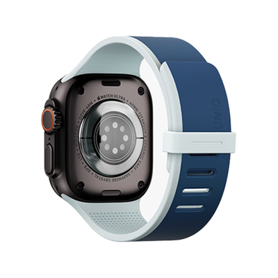 Uniq Revix IV Reversible Magnetic Strap For Apple Watch 49/46/45/44mm - Marine Blue/ Pale Aqua