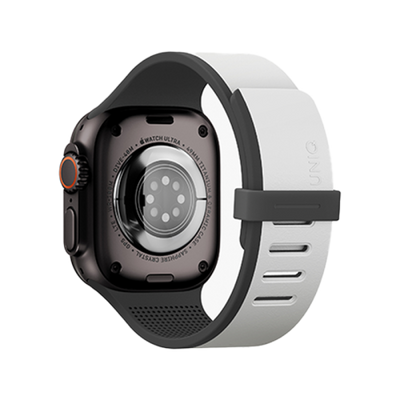 Uniq Revix IV Reversible Magnetic Strap For Apple Watch 49/46/45/44mm - Mist Grey/ Black
