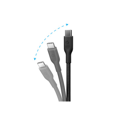 Energea Flow 480mbps USB-C to USB-C 60W Cable 1.5M - Sand