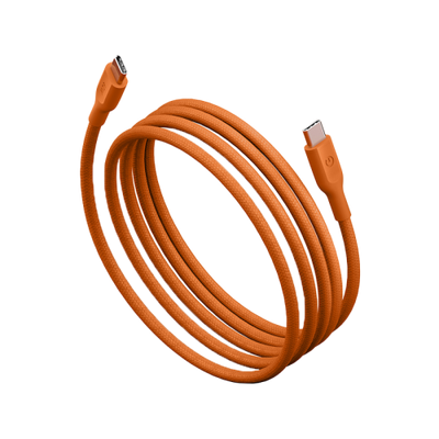 Energea Flow 480mbps USB-C to USB-C 60W Cable 1.5M - Orange