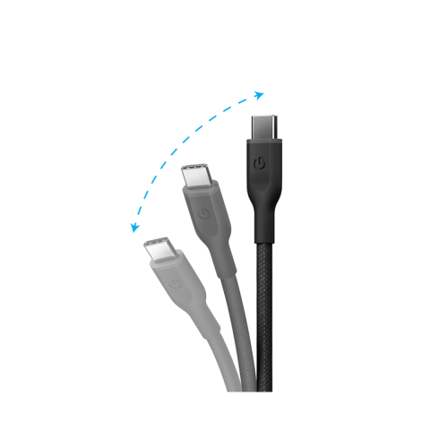 Energea Flow 480mbps USB-C to USB-C 60W Cable 1.5M - Indigo Blue