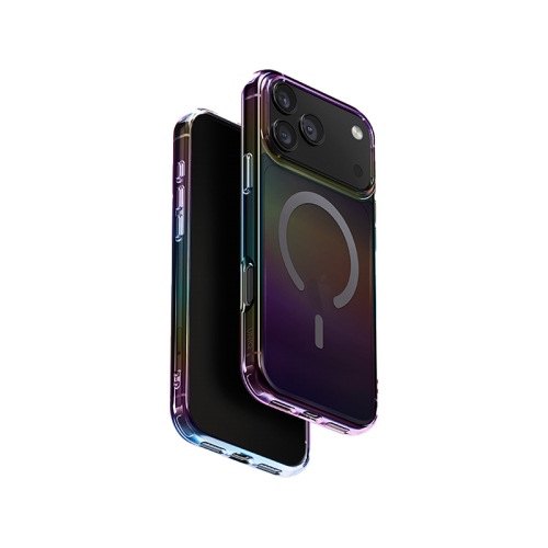 UNIQ Hybrid Iridescia Magclick Charging For iPhone 17 Pro (2025) 6.3 - Midnight Quartz Accessories > Mobiles & Tablets
