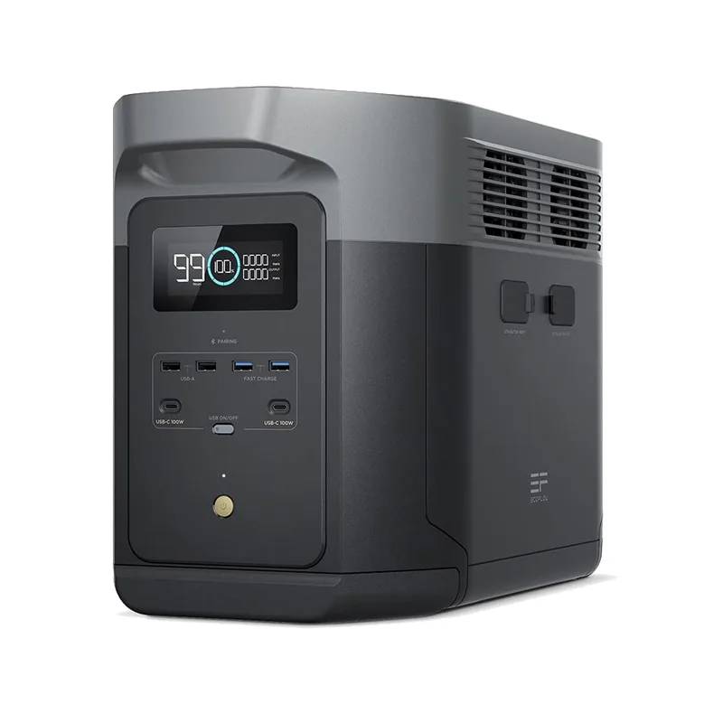 محطة EcoFlow EFE2000 المحمولة EcoFlow EFE2000طاقة - 2,000 واط ساعة / يو اس بي/ يو اس بي/ واي-فاي بلوتوث