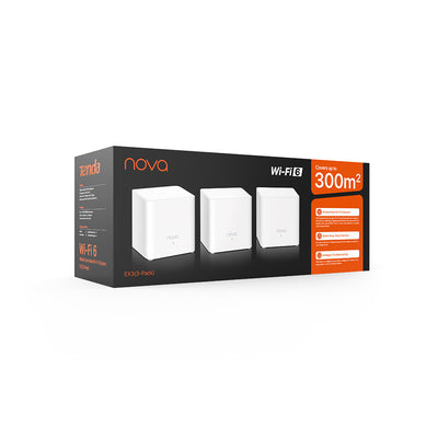 Tenda EX3 - AX1500 Whole Home Mesh Wi-Fi 6 System (3 Packs)