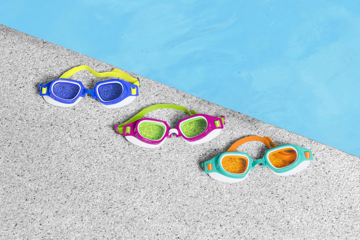 Bestway Aquanaut Essential Goggles (Contents:One Pair Of Goggles, 3 Assorted Colors) Age 7+