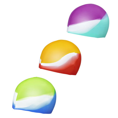 Bestway Lil' Color Wave Swim Cap (One Swim Cap, 3 Assorted Colors) - Age 3+