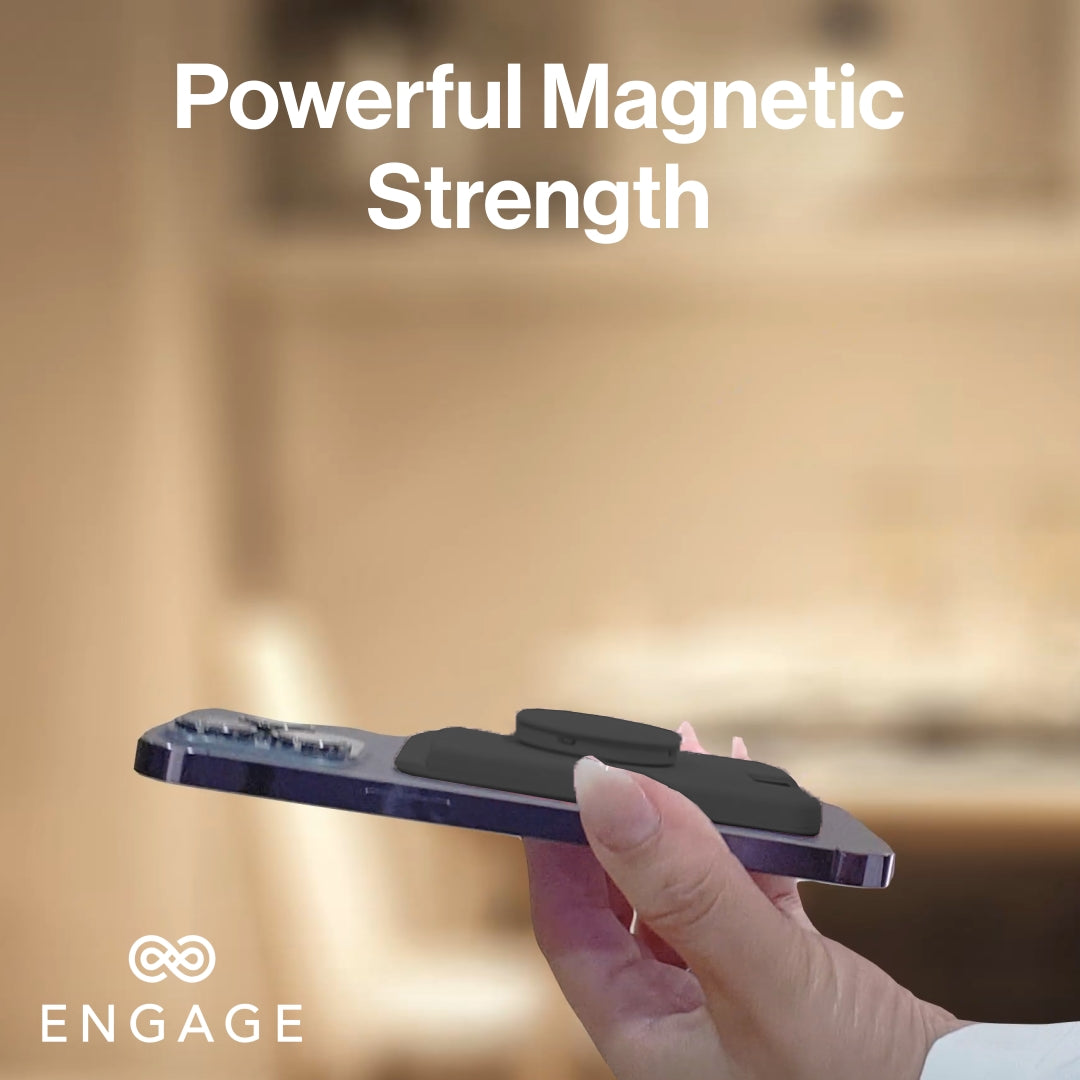 Engage Magsafe Wallet With Popgrip (Blue)