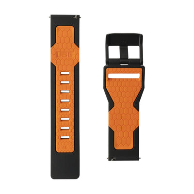 UAG Universal Watch (22mm Lugs) Civilian Strap - Black/Orange